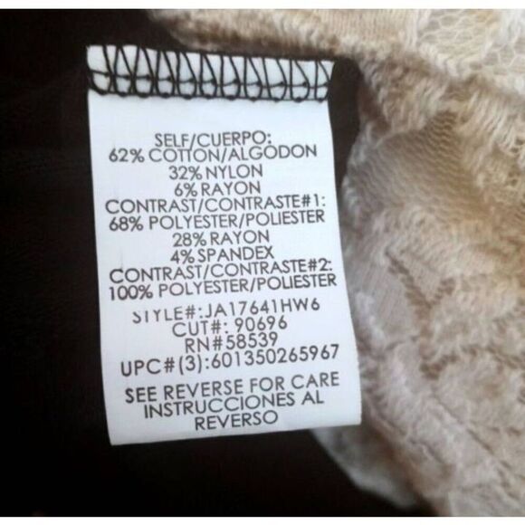 SPEECHLESS CREAM LACE & BLACK DRESS SZ.3 EUC. - Picture 6 of 6